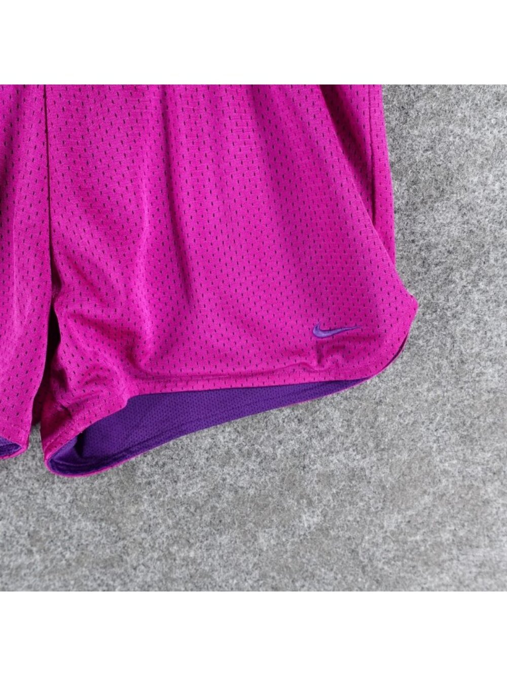 Nike Dri-Fit Reversible Athletic Shorts Womens S Bright Pink Mesh Gym Training - Picture 11 of 15